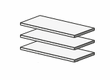 Комплект полок для L80 (цвет белый)