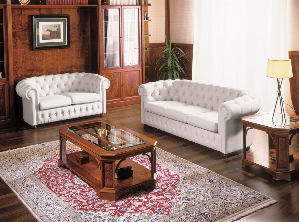 Кожаный офисный диван Честертон - вид 8