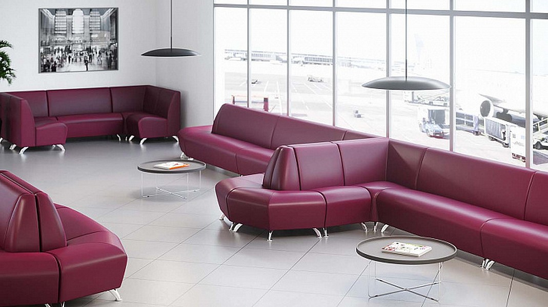 3-местный офисный диван Интер хром - вид 12