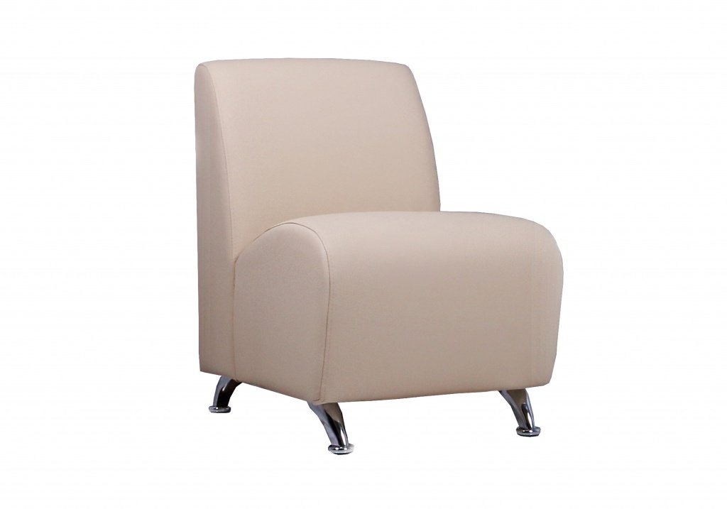 3-местный офисный диван Интер хром - вид 5